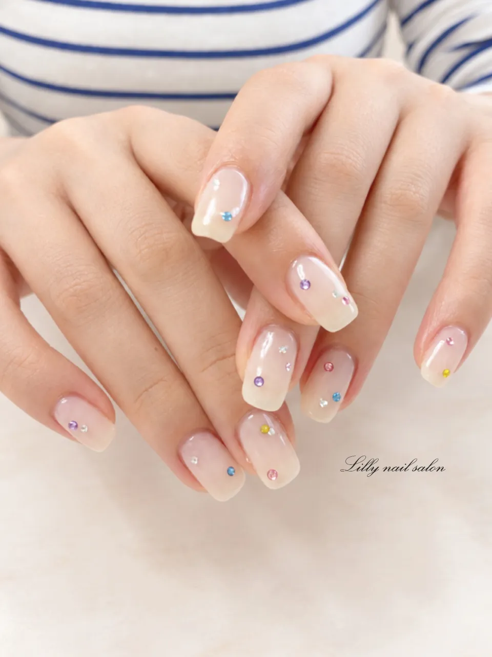 【ミルキーカラーネイル♪ 】Lilly nail salon...