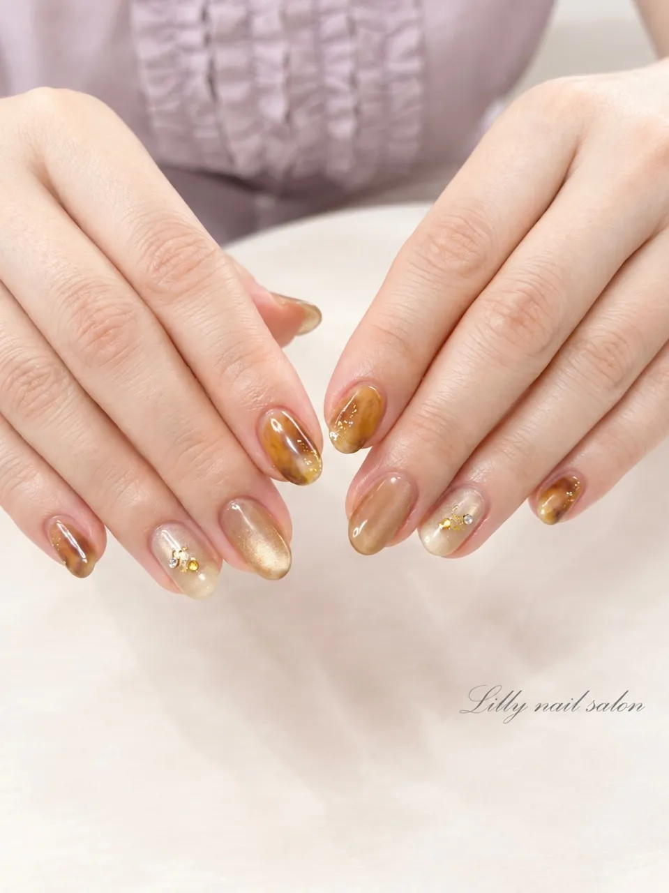 【べっこうネイル🍂】Lilly nail salon立川市