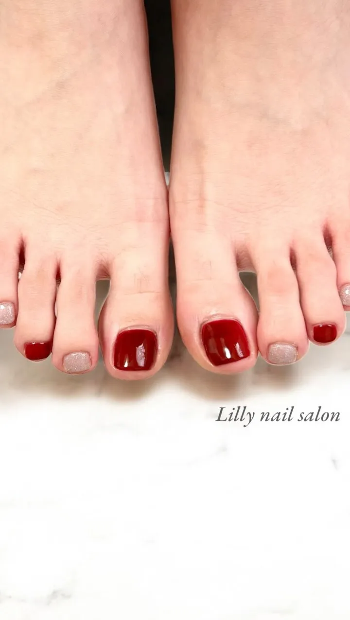 【巻き爪でもフットネイルを諦めない👍】Lilly nail ...