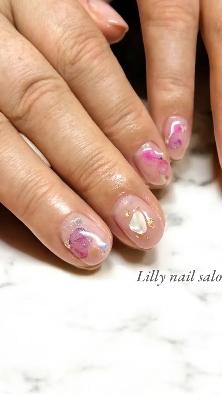 【紫陽花ネイル🫧】Lilly nail salon立川市
