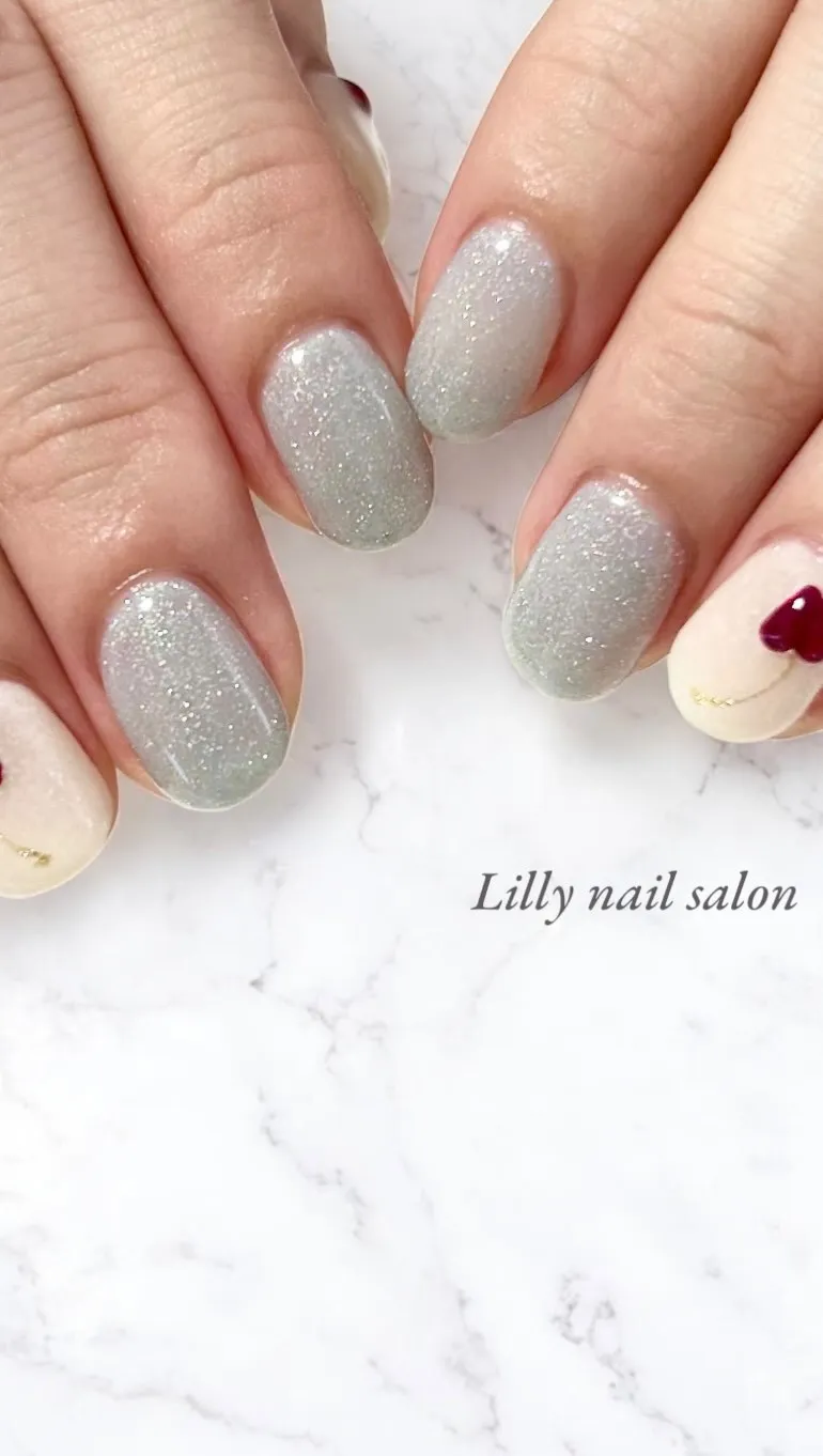 【涼しげブルー×さくらんぼ🍒】Lilly nail salo...