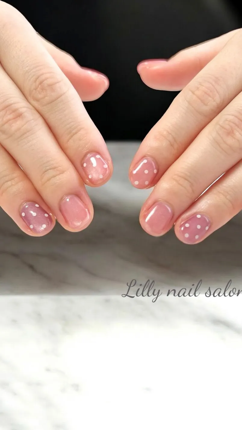 【ミニーちゃんネイル🩷💜】Lilly nail salon立...