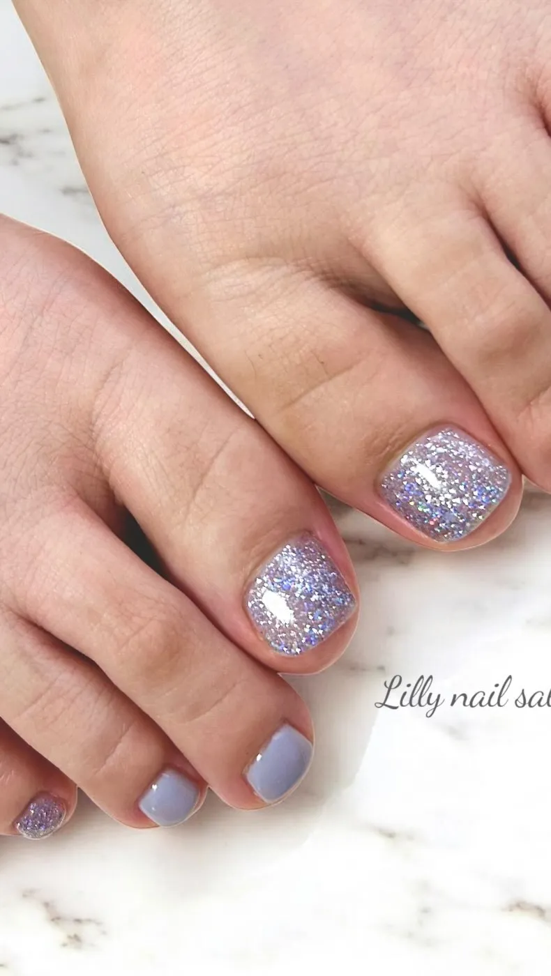 【涼しげフットネイル🎐】Lilly nail salon立川...