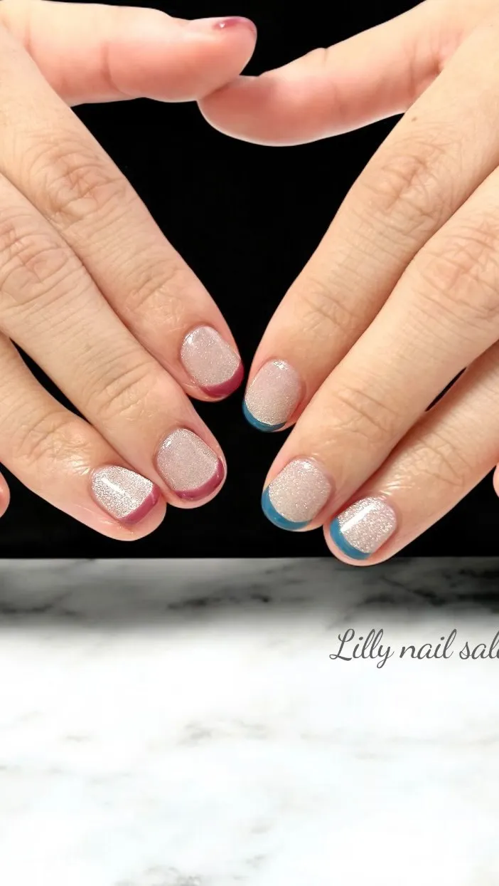 【マグネット×フレンチ✨】Lilly nail salon立...