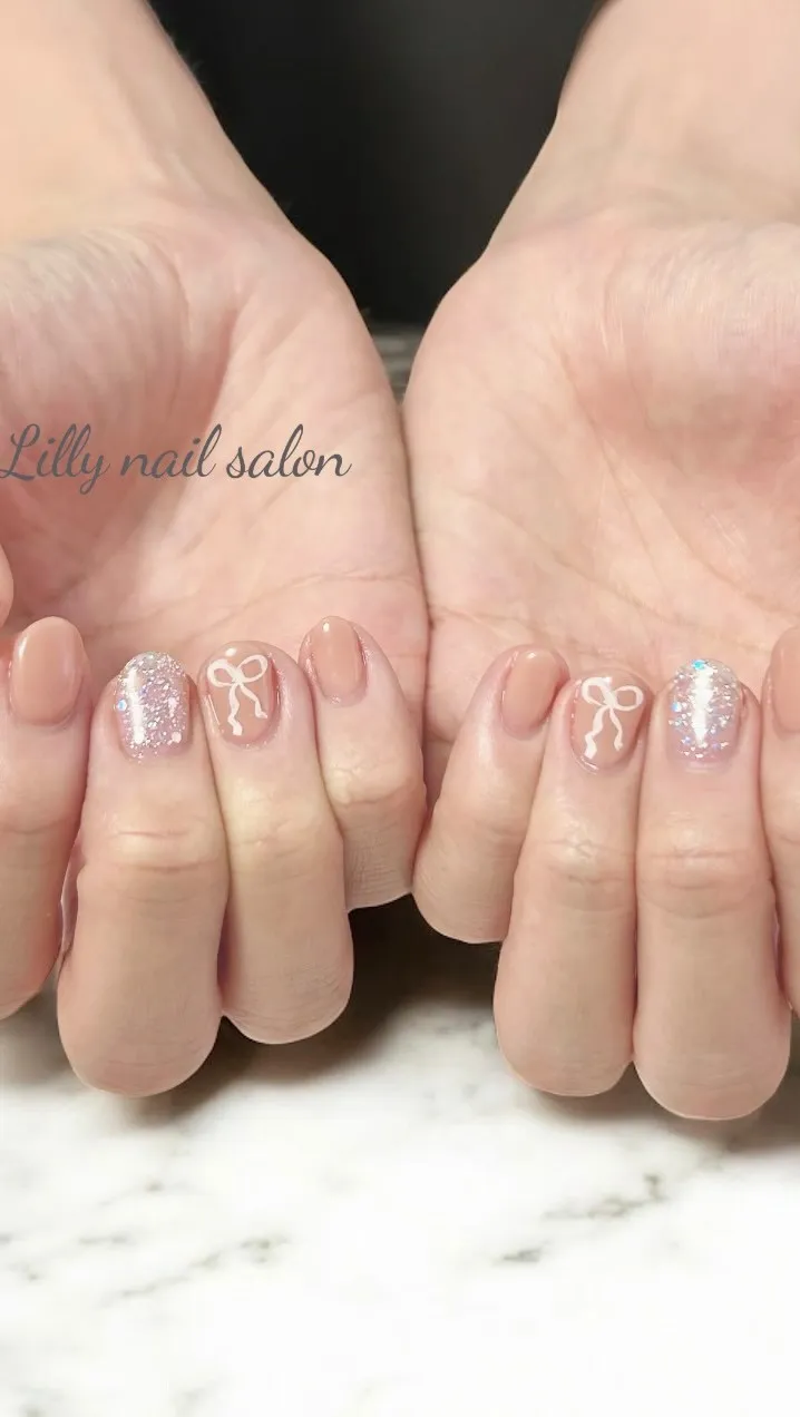 【可愛く自爪育成中♪】Lilly nail salon立川市
